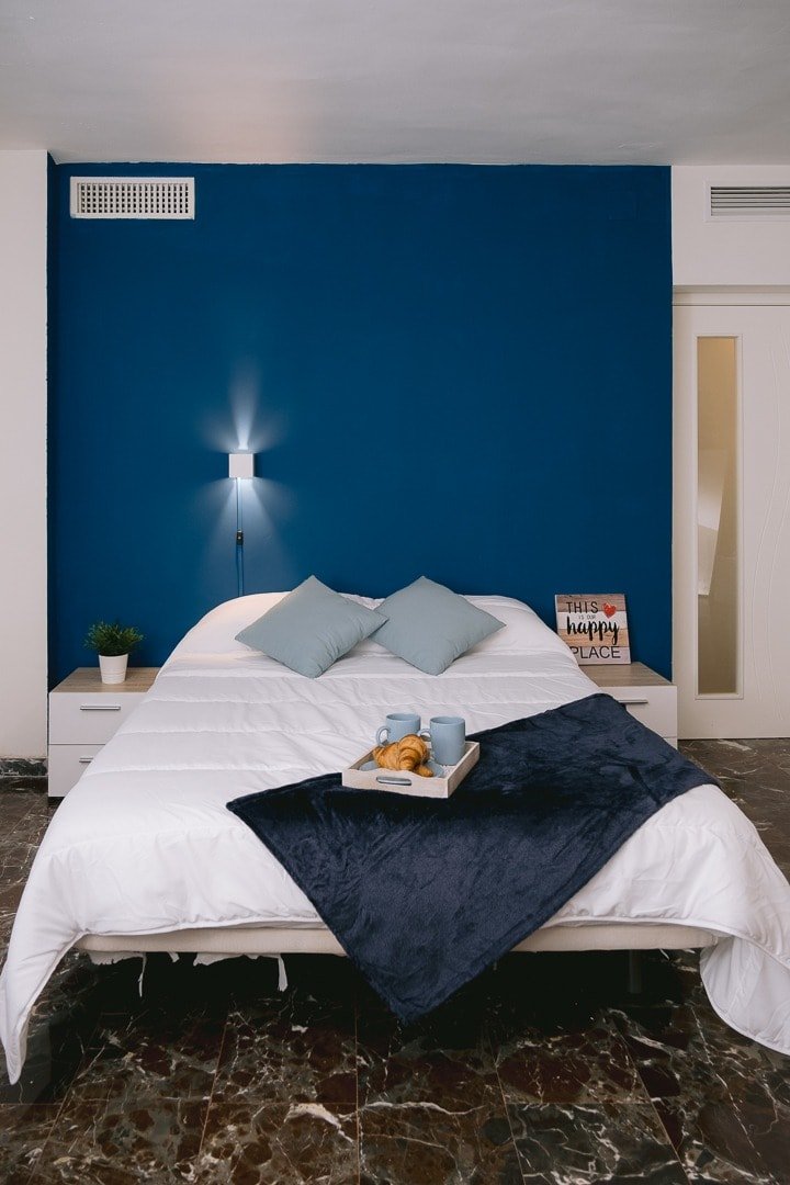 A double room with balcony, downtown