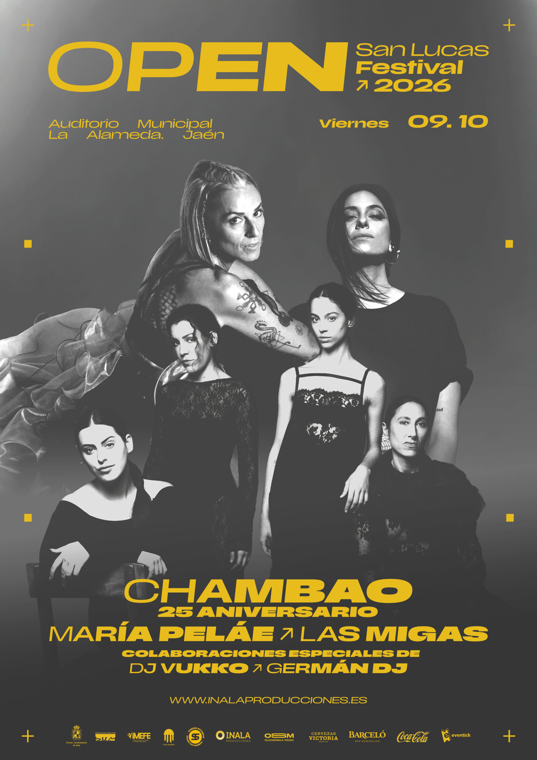 Open San Lucas Festival: Chambao, María Peláe y Las Migas