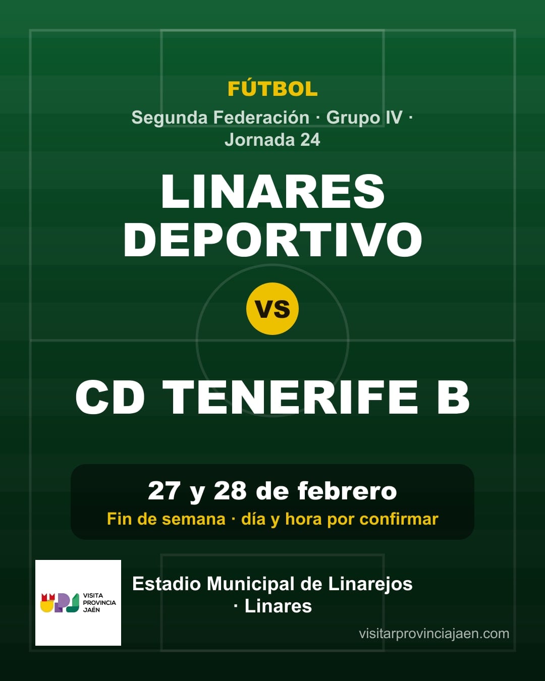 Linares Deportivo – CD Tenerife B (Segunda Federación)
