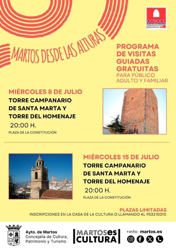 Visitas guiadas gratuitas por el patrimonio histórico de Martos