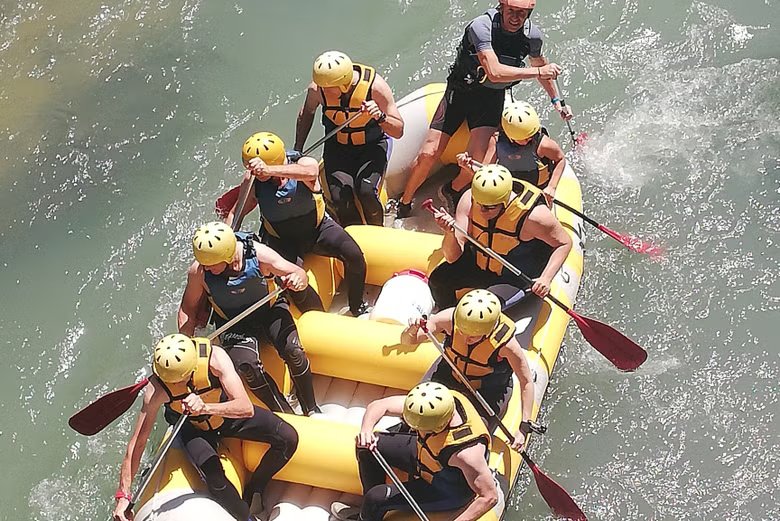 Rafting en el río Guadalquivir