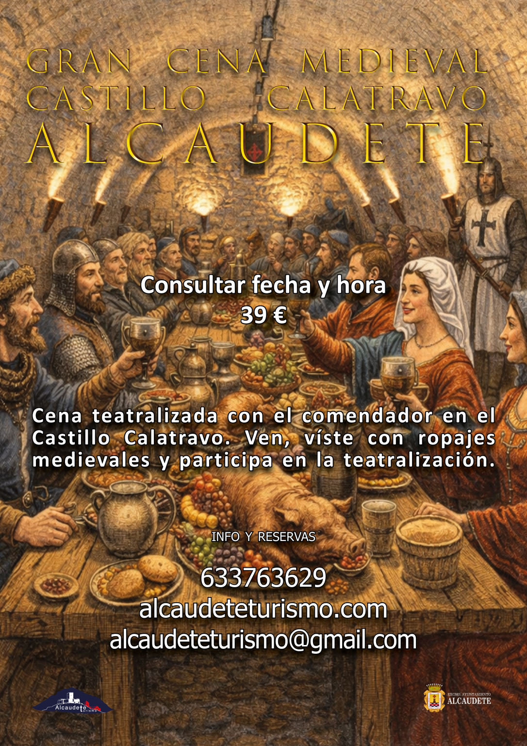 Gran cena medieval Castillo Calatravo